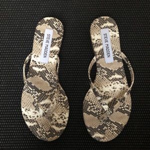 Snakeskin-print Flipflops BRAND NEW